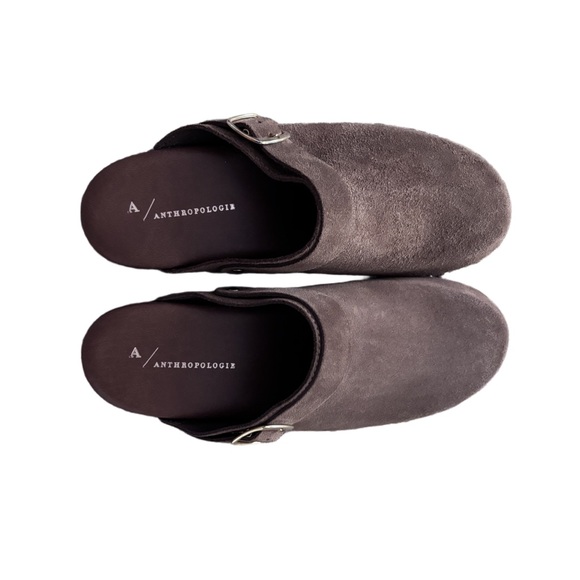 Boho Minimalist European Artisan Suede Clogs Brown Leather Mule EU 39 US 8.5-9 - Picture 8 of 8